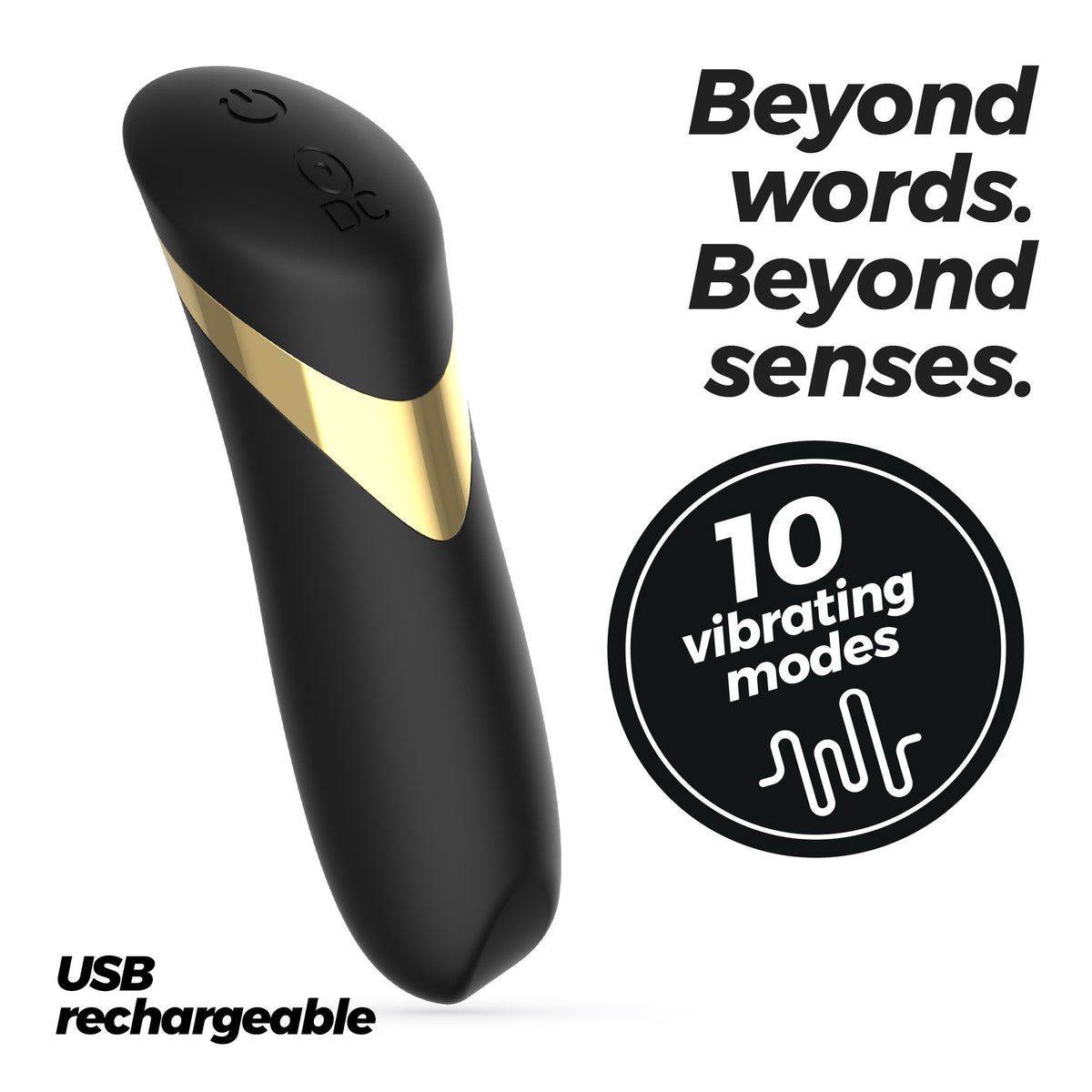 Blinders Rechargeable Vibrating Bullet Black