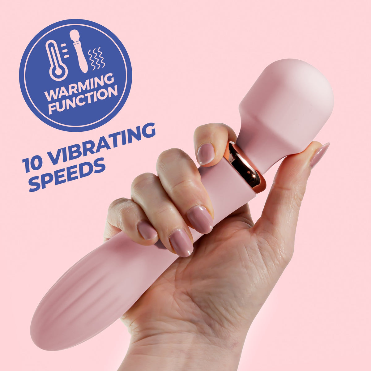 Dual Massage Wand Jinx Rose Wine