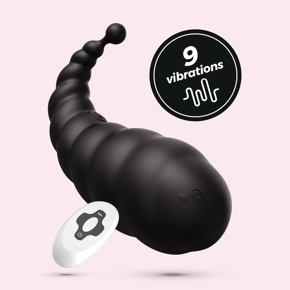 Cocoon Rechargeable Vibrating EGG with Wireless Remote Control Black
