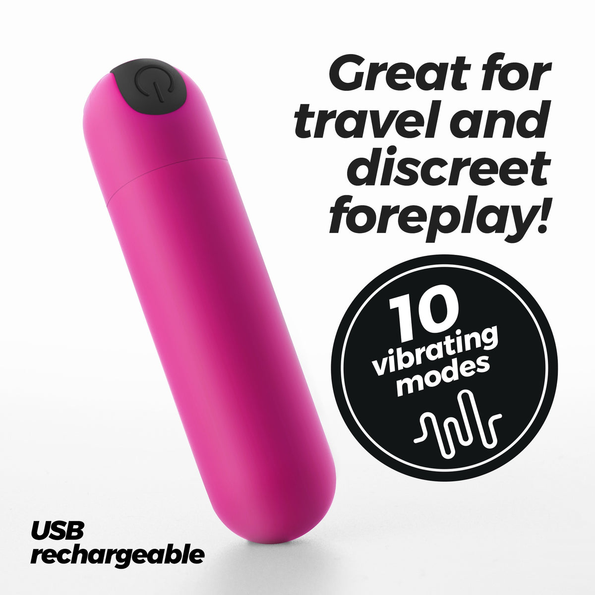 Imoan Rechargeable Vibrating Bullet Pink