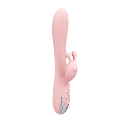 Pink Bunny - Vibrator iepuraș cu împingere, punct G și clitoris