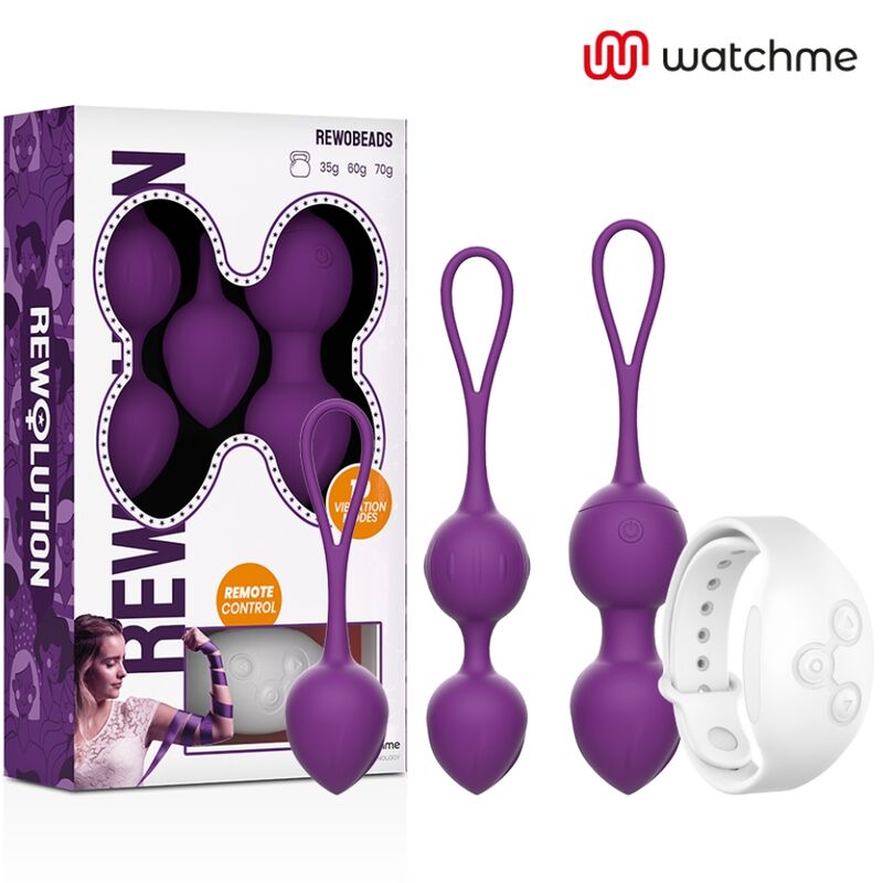 Rewobeads Vibrating Balls Remote Control with Watchme Technology