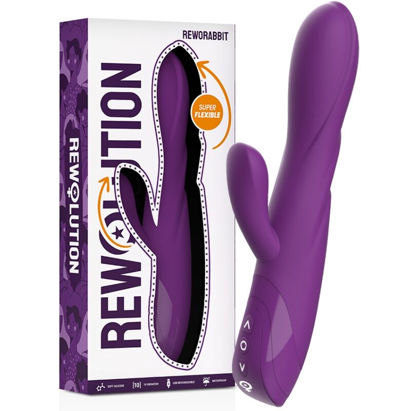 Reworabbit Flexible Vibrator with Rabbit