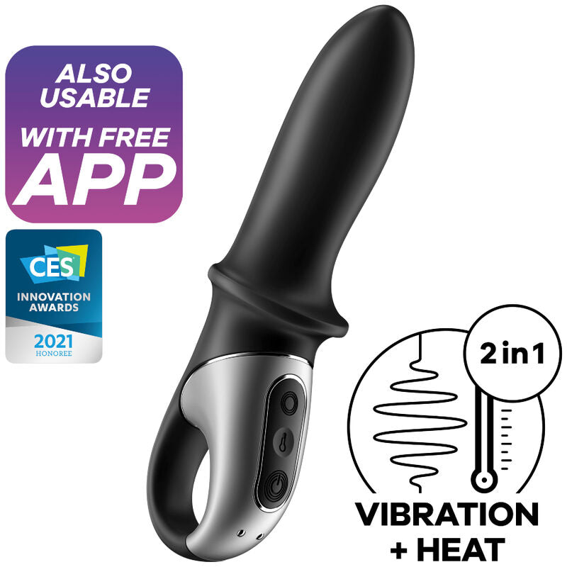 HOT Passion Anal Vibrator APP Black
