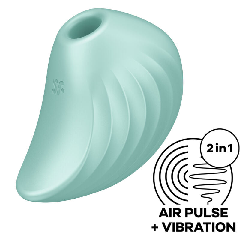 Pearl Diver AIR Pulse Stimulator & Vibrator Green