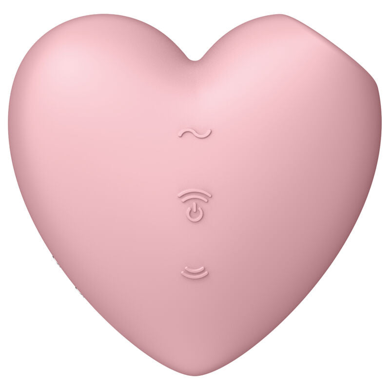 Cutie Heart AIR Pulse Stimulator & Vibrator Pink