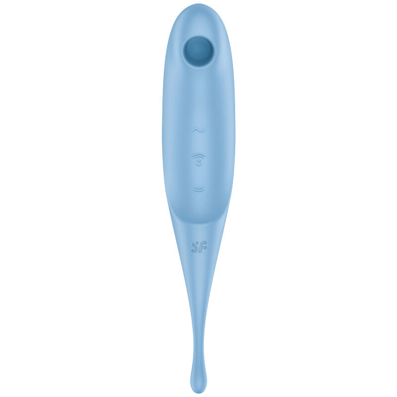 Twirling PRO AIR Pulse Stimulator & Vibrator Blue