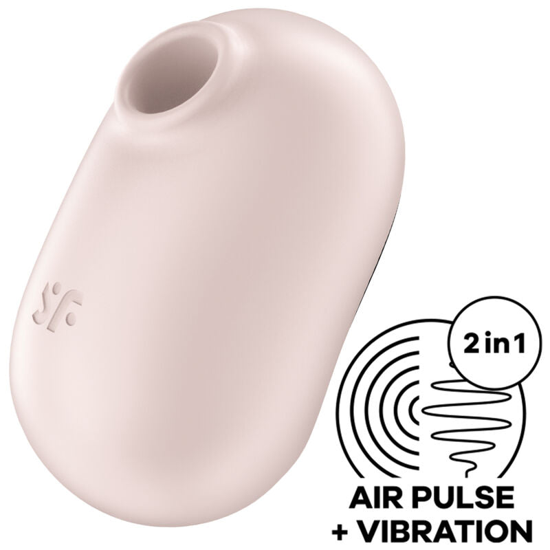 PRO TO GO 2 Double AIR Pulse Stimulator & Vibrator Beige