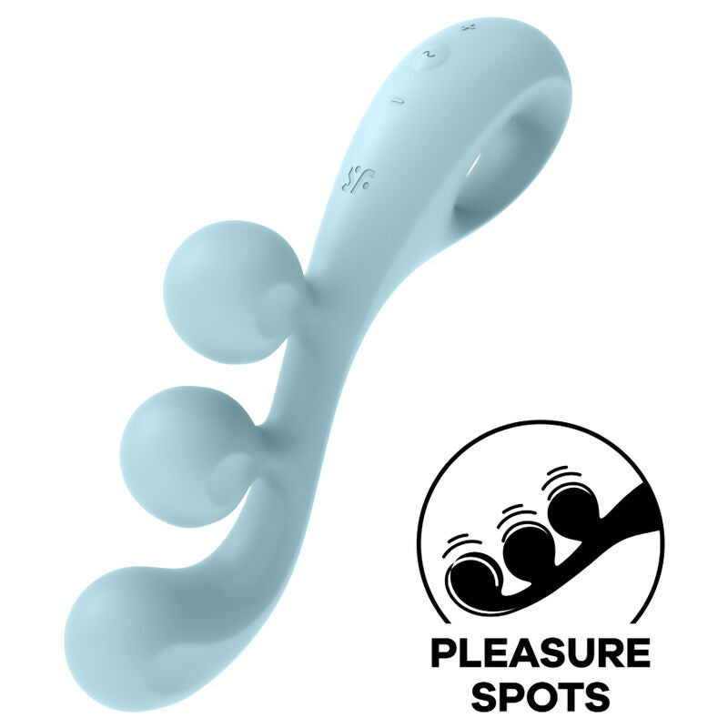 TRI Ball 2 Multi Vibrator Blue