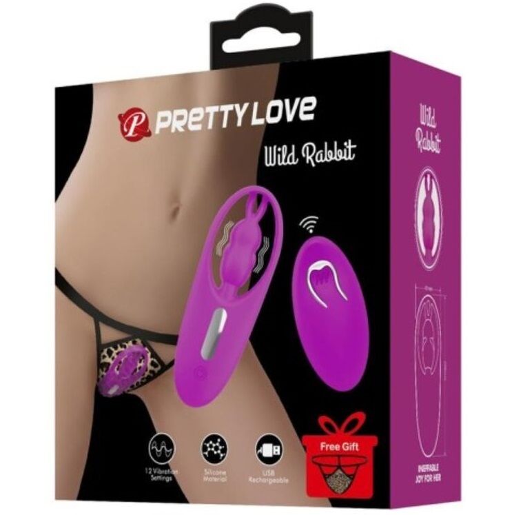 Pretty Love - Wild Rabbit Stimulator for Panties with Lilac