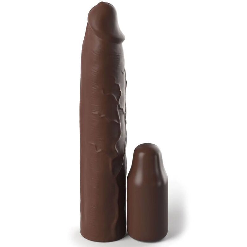 Pipedreams Sleeve 22,86 cm + 7,62 cm Plug Brown