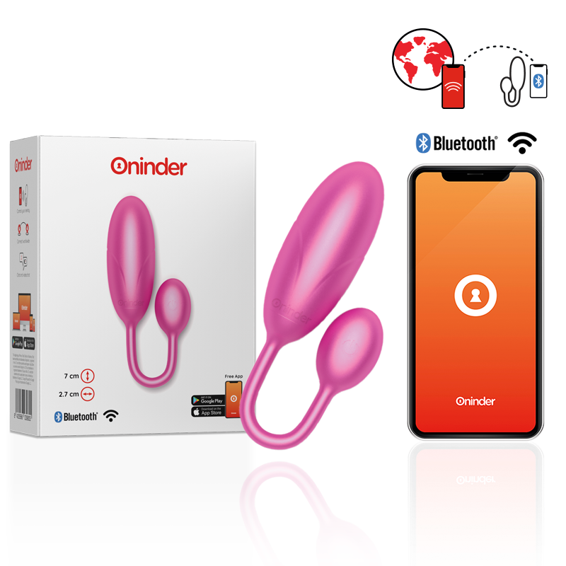 Denver Vibrating EGG Pink 7 X 2.7 cm Free APP