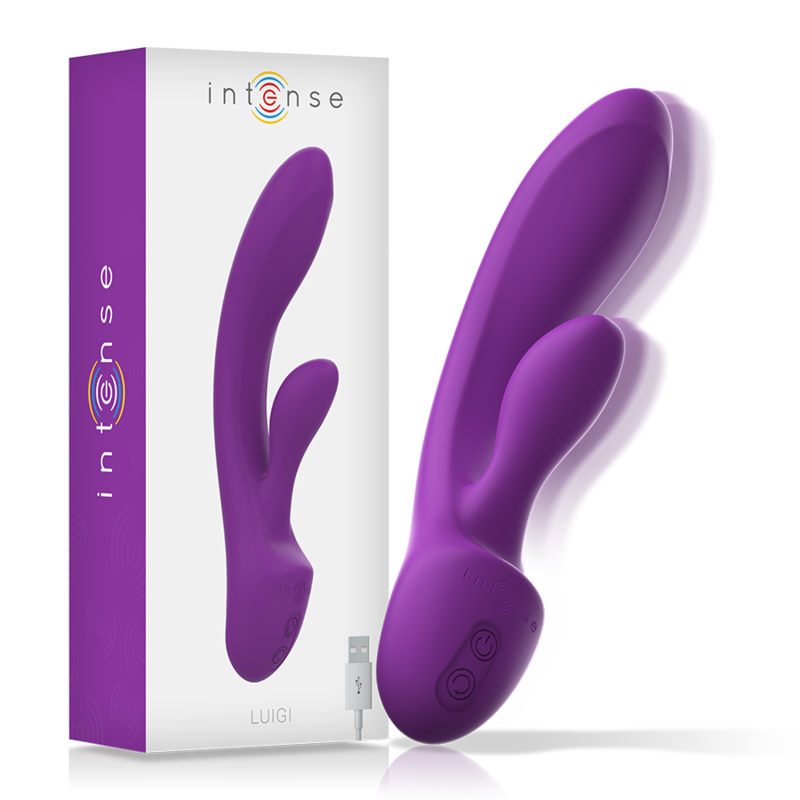 Luigi Rabbit Vibrator Liquid Silicone Purple
