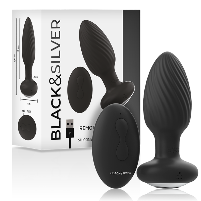 Wells Plug Silicone Anal Rotator Remote Control