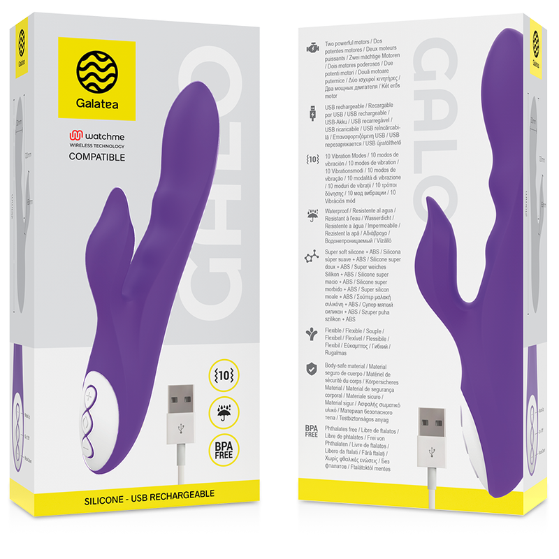 Galo Purple Vibrator + Watchme Remote Control