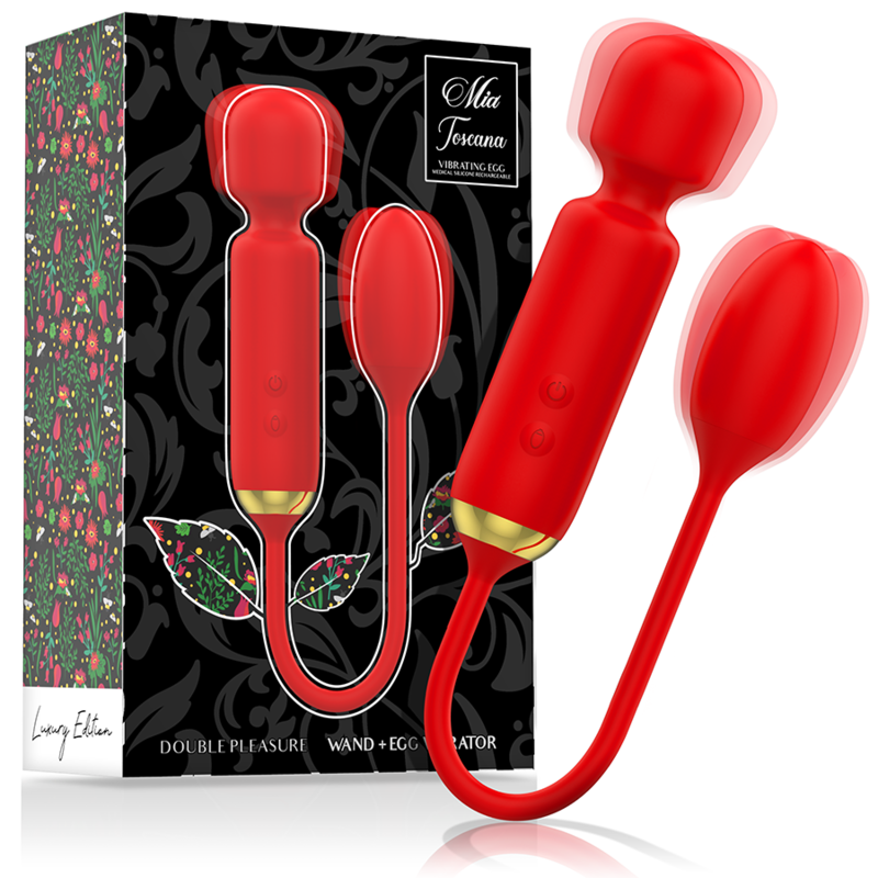 Toscana Double Pleasure Wand + Vibrating EGG
