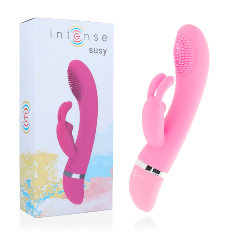Susy Oscillating Vibrator Silicone Rabbit Pink