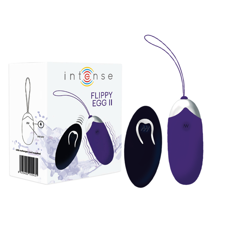 Flippy II Vibrating EGG with Remote Control Purple