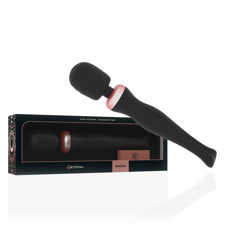 Powerful Rechargeable Akasha Wand 2.0 Black