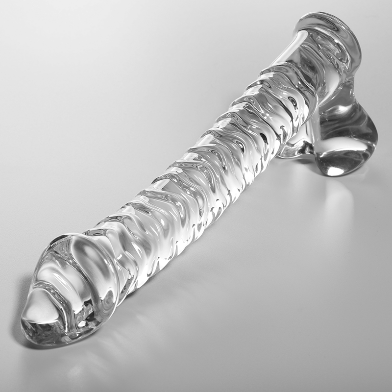 Model 23 Dildo Borosilicate Glass Clear 21.5 cm -O- 4 cm