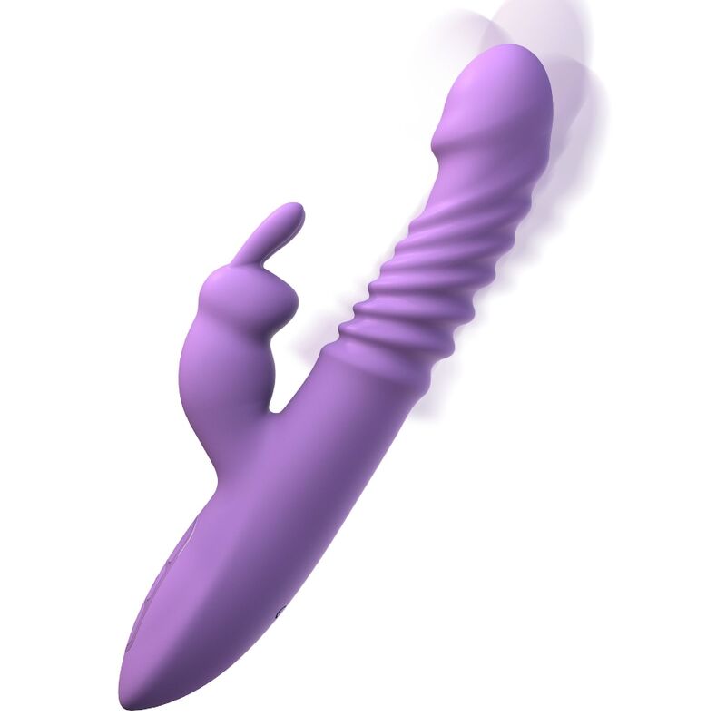 Rabbit Clitoris Stimulator with Heat Oscillation and Vibration Function Violet