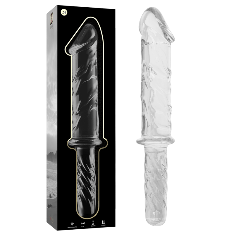 Model 24 Dildo Borosilicate Glass Clear 28.5 cm -O- 5 cm