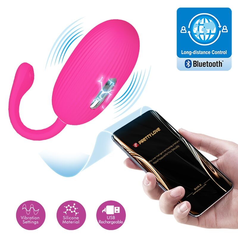 Pretty Love - Doreen Rechargeable Vibrating EGG Magenta Remote Control