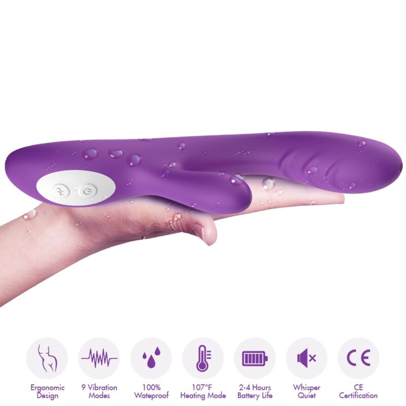 Spark Vibrator Heat Effect Purple