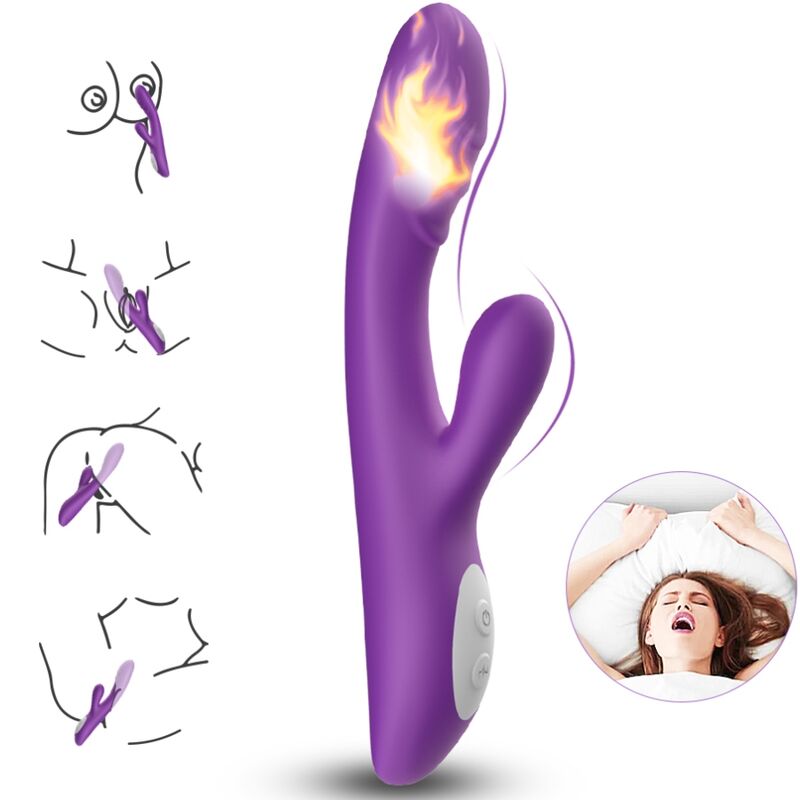 Spark Vibrator Heat Effect Purple