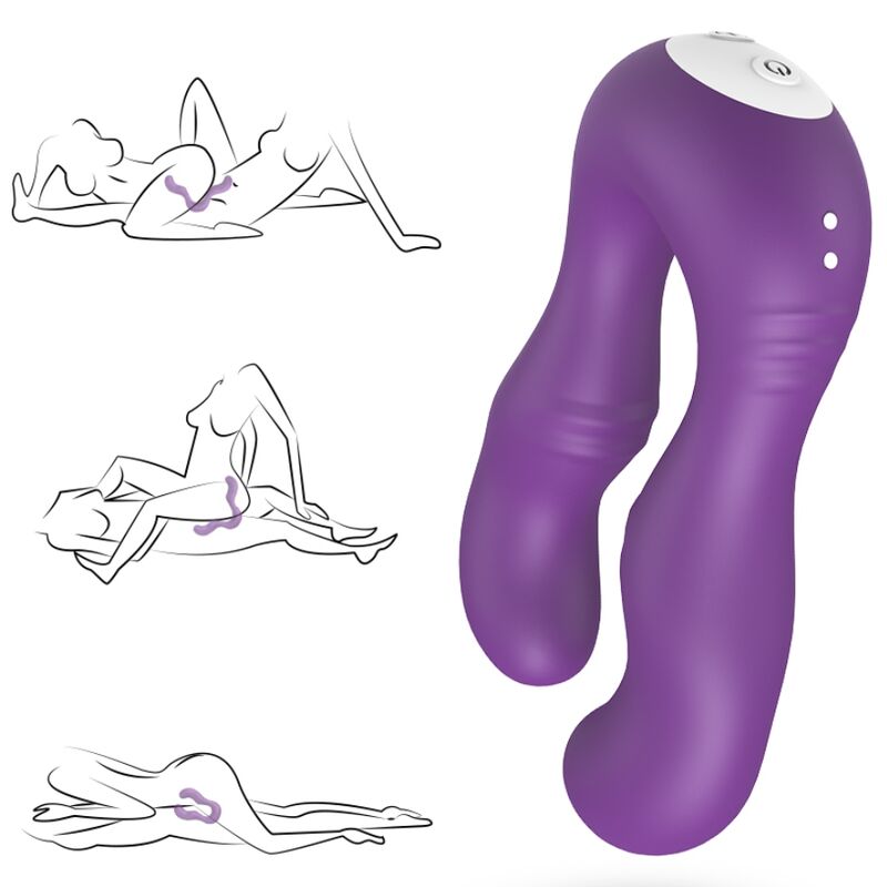 Seraph Vibrator Double Remote Control Purple