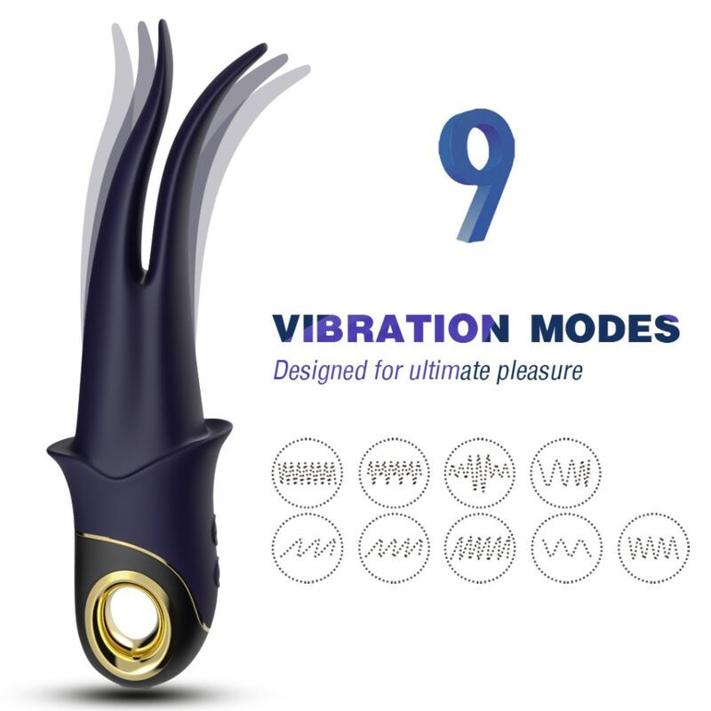 Shadow Vibrator Double-Head Teasing Blue