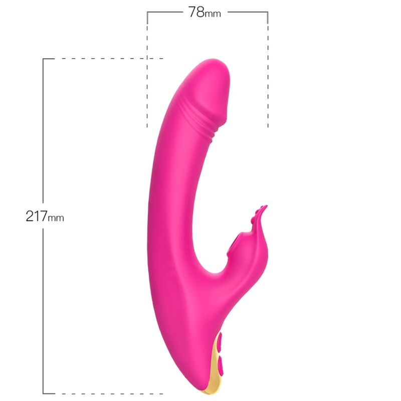 Love Clitoris & g-Spot Suction CUP Fuchsia