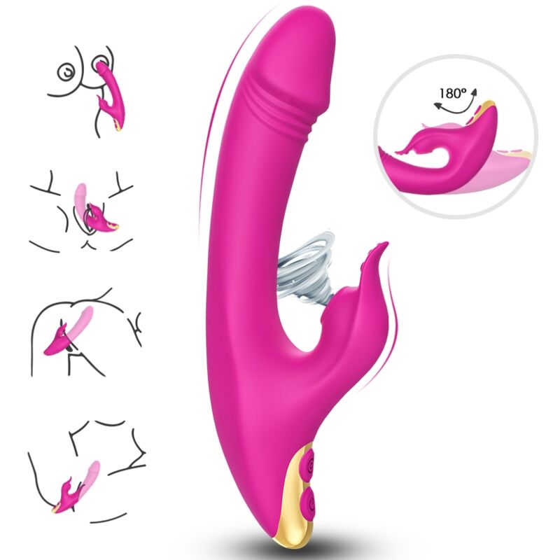 Love Clitoris & g-Spot Suction CUP Fuchsia