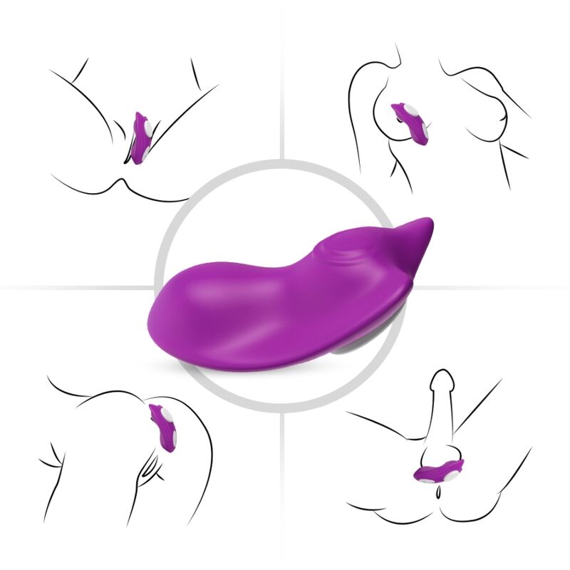 Butterfly Wearable Panties Vibrator Remote Control Purple