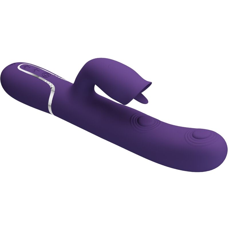 Pretty Love - Rabbit Vibrator with Licking Purple