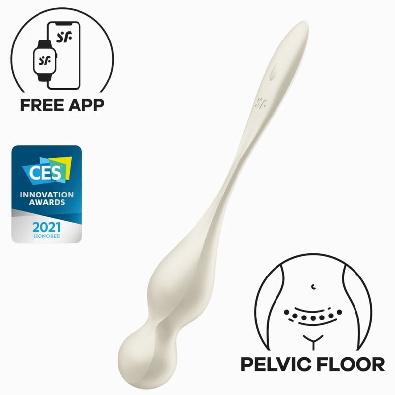 Love Birds Vibrating Kegel Balls White