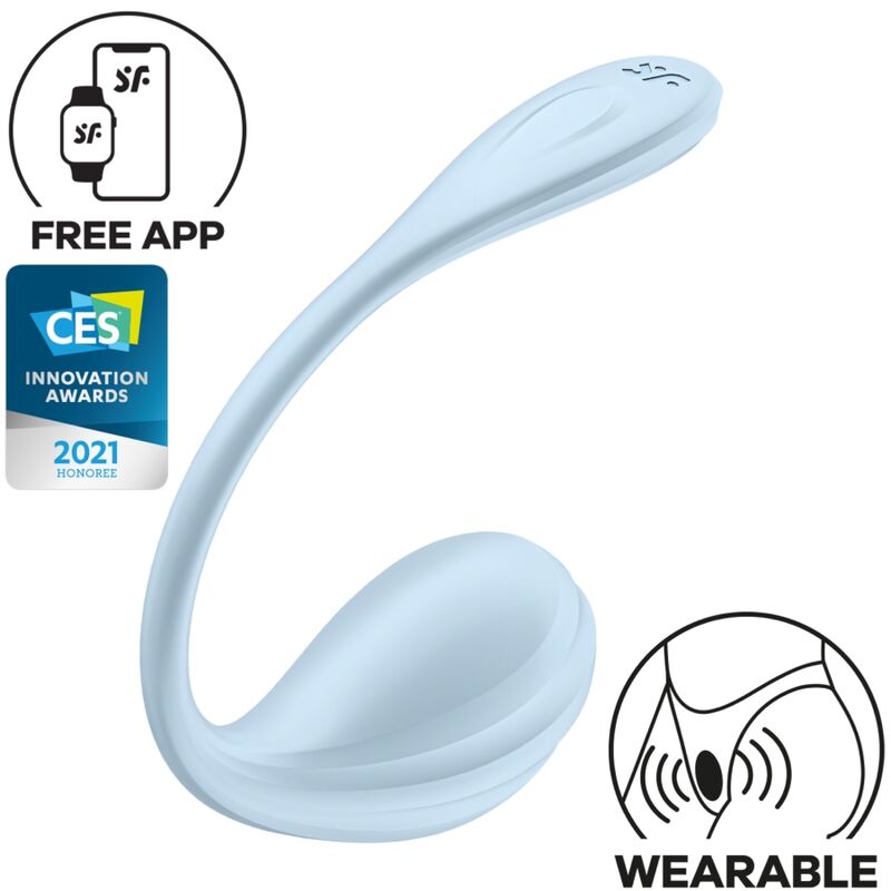 Smooth Petal g-Point Stimulator SKY Blue Free APP
