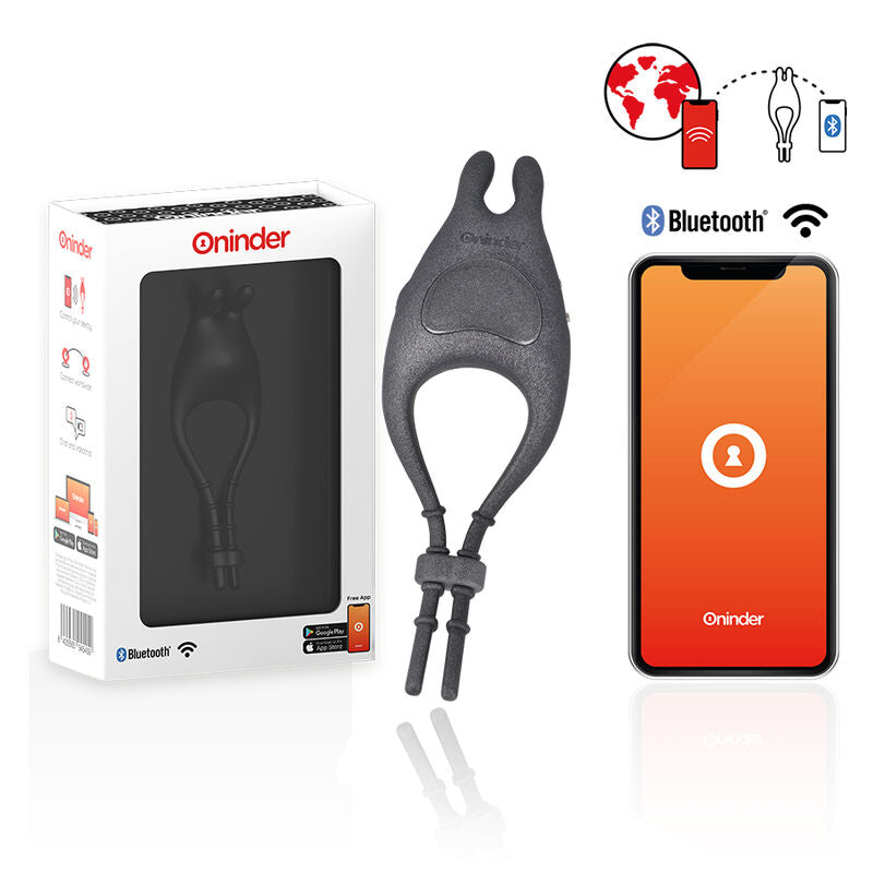 Pampa Rechargeable Adjustable Vibrator Ring with Clitoris Stimulator 10 Speed - Free APP