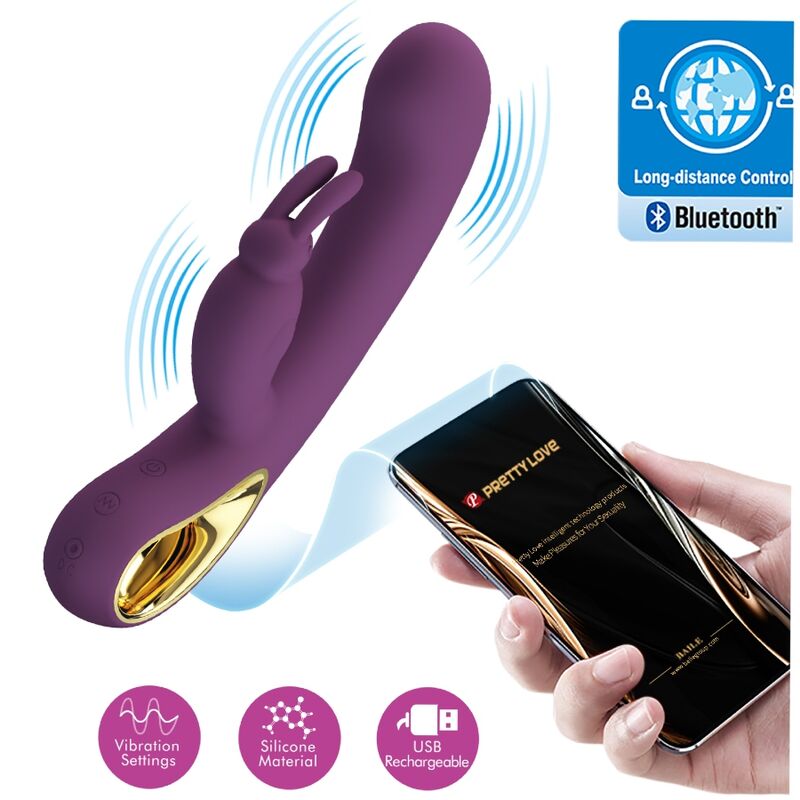 Pretty Love - Liam Rabbit Vibrator & g Spot Stimulator Purple