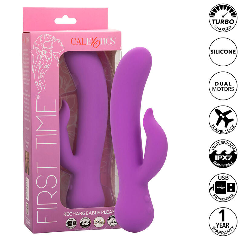 First Time Vibrator Pleaser Rechargeable Purple