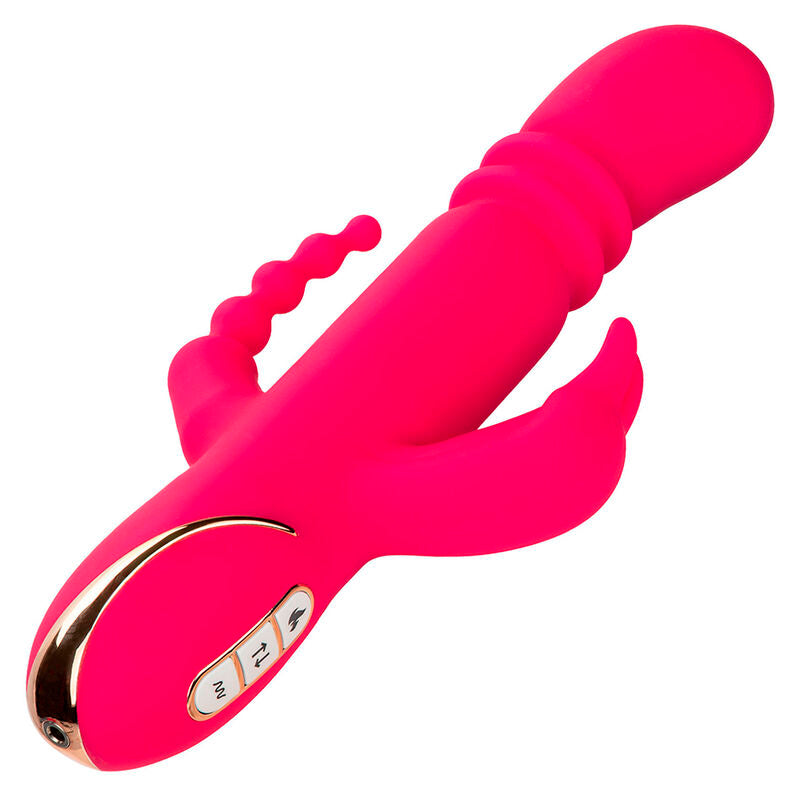 Jack Fantasy Triple Heated Vibrator Rabbit Pink