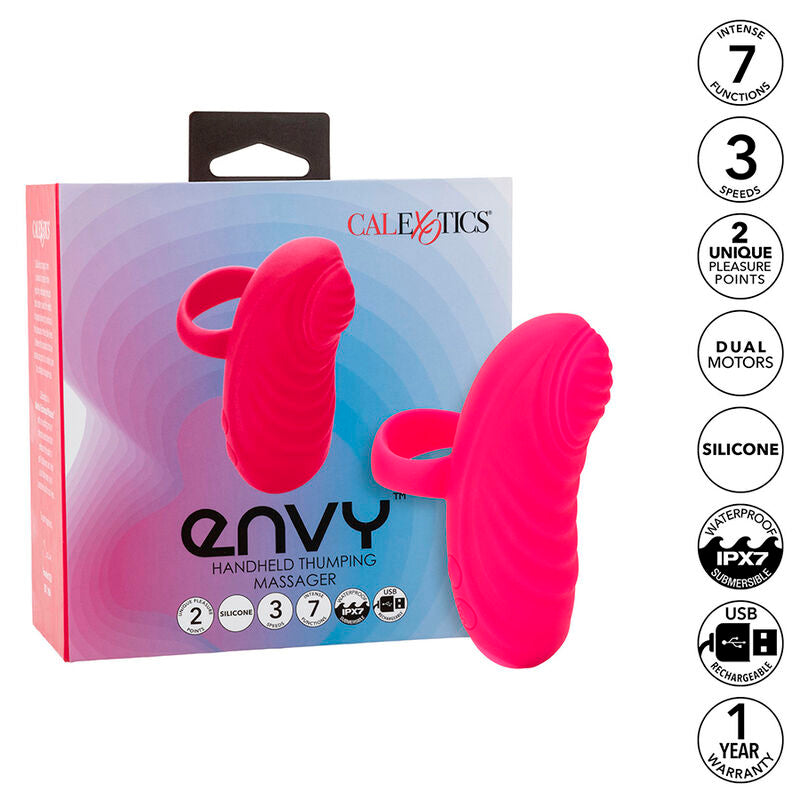 Envy Handheld Rolling Ball Massager 7 Vibrations Pink