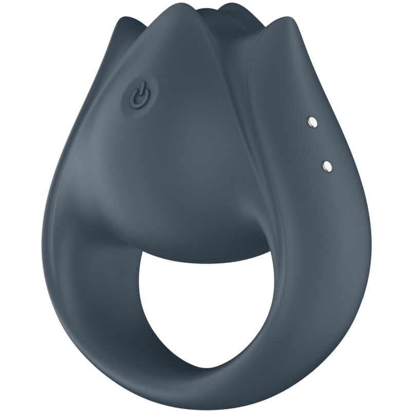 Perfect Pair 2 Multivibrator 2 IN 1 Penis Ring and Finger Stimulator Grey