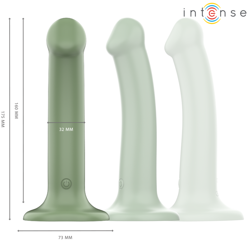 Becca Vibrator with Suction CUP 10 Vibrations Green Remote Control
