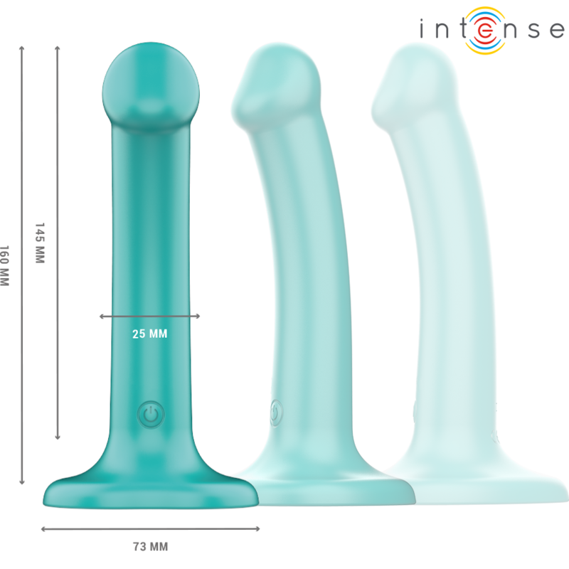 Katie Vibrator with Suction CUP 10 Vibrations Blue Remote Control