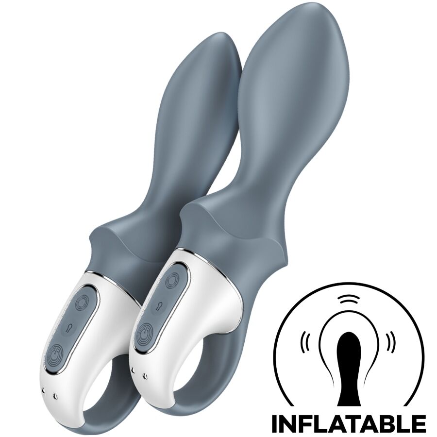 AIR Pump Booty 1 Anal Inflatable Vibrator Grey