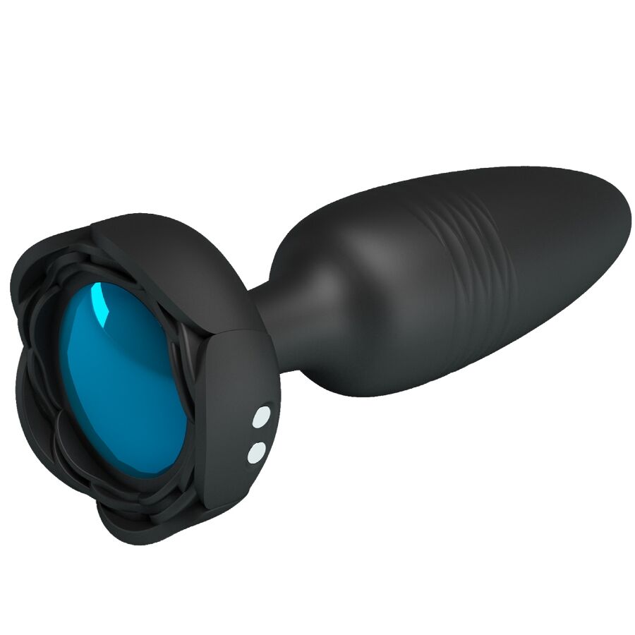 Pretty Love - Tarion Anal Plug with LED Light Black 12.5 cm
