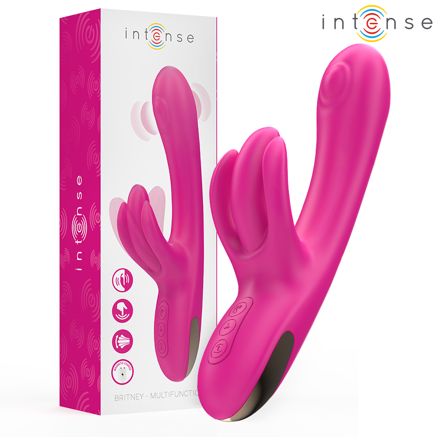 Britney Multifunction Rabbit Vibrator 23 cm Pink