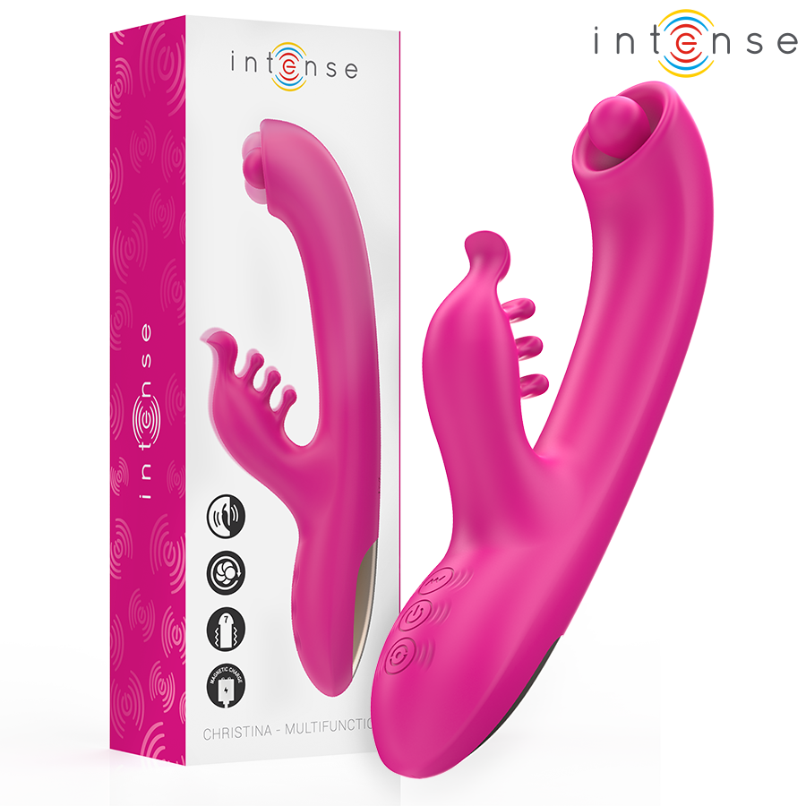 Christina Multifunction Rabbit Vibrator 22.5 cm Pink