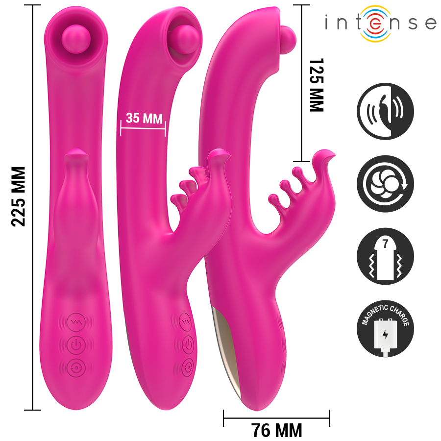Christina Multifunction Rabbit Vibrator 22.5 cm Pink